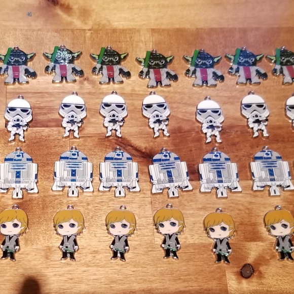 no brand Jewelry - 40 New Enamel Star Wars Jewelry Charms Yoda